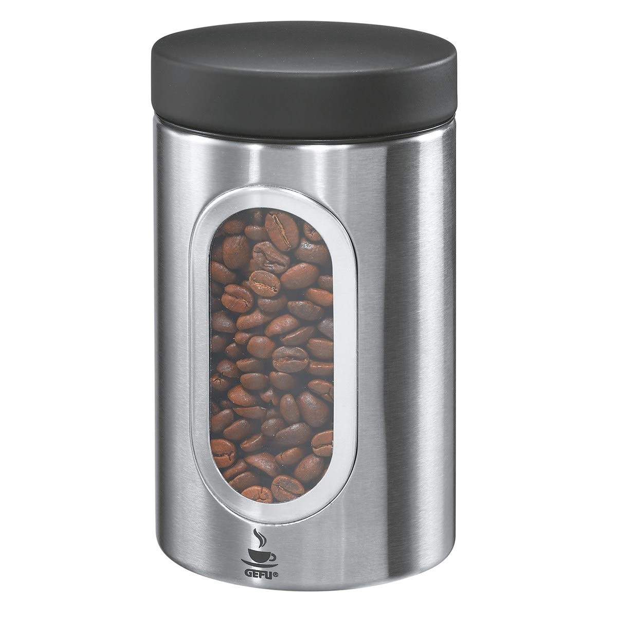 Gefu Coffee Tin Piero 250g, edelstahl, 9 x 9 x 15.5 cm