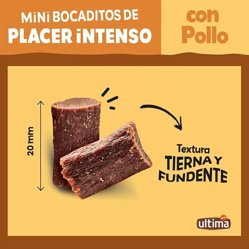 Snacks para Cães Mini/Pequenas Mordidas Intensas com Frango 12 x 40g