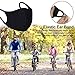 heartybay Mouth Mask Unisex Cartoon Anime Cute Shape for Kids Teens Men Women Lovers, Exo All Members Cotton Anti-Dust Windproof Motorcycle Face Masks (Black)