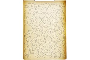 DDOUJOY Heart Background Plastic Embossing Folders for Card Making Scrapbooking and Other Paper Crafts 3010931