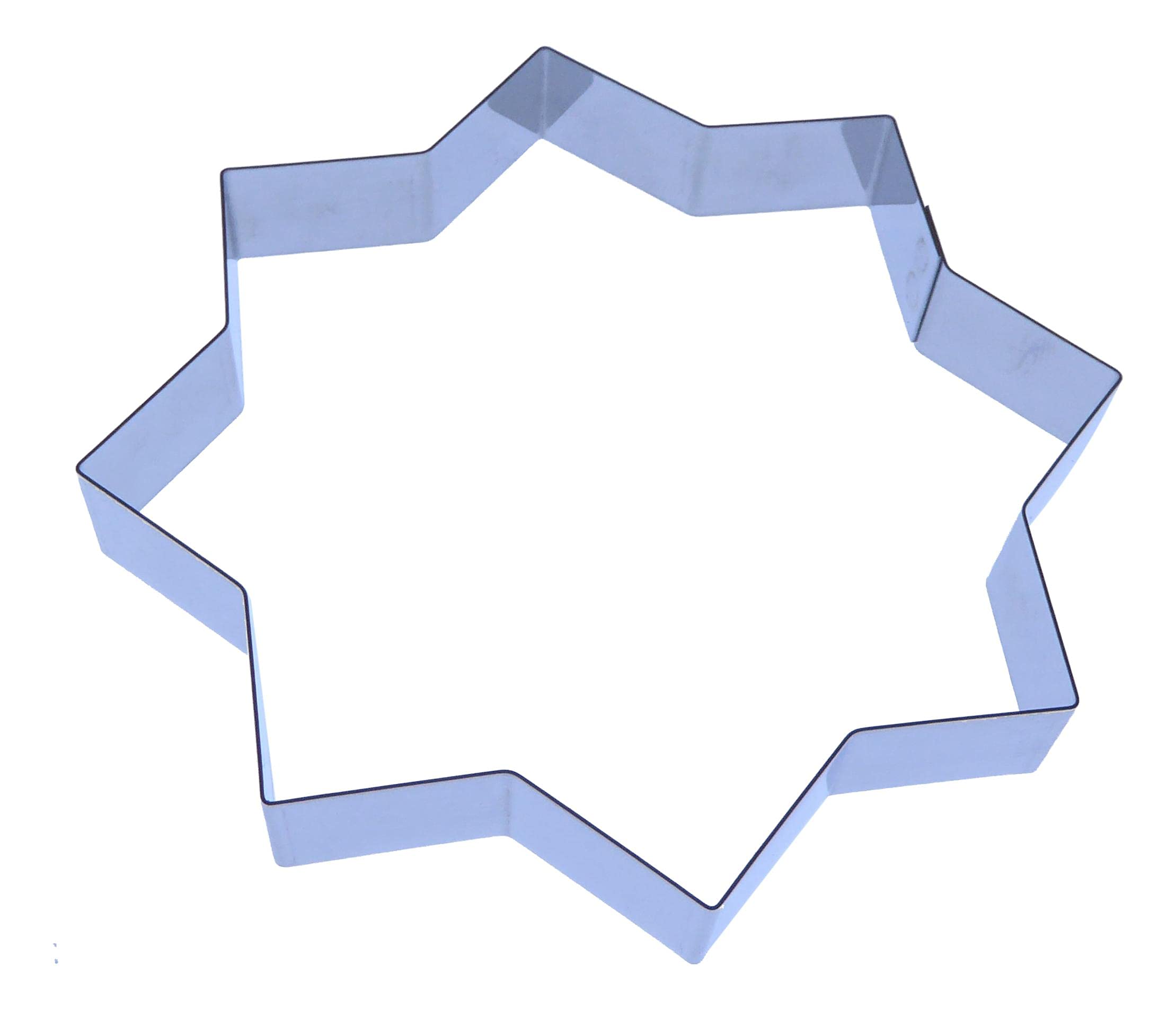 8 Pointed Star Cookie Cutter - Stainless Steel Cutter