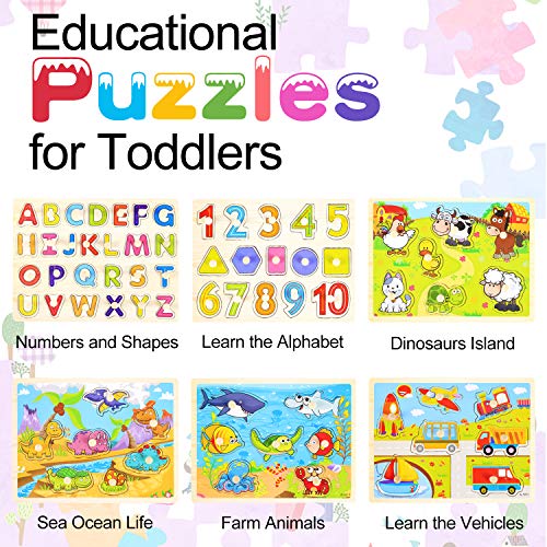 Wooden Peg Puzzles for Toddlers Pricepulse