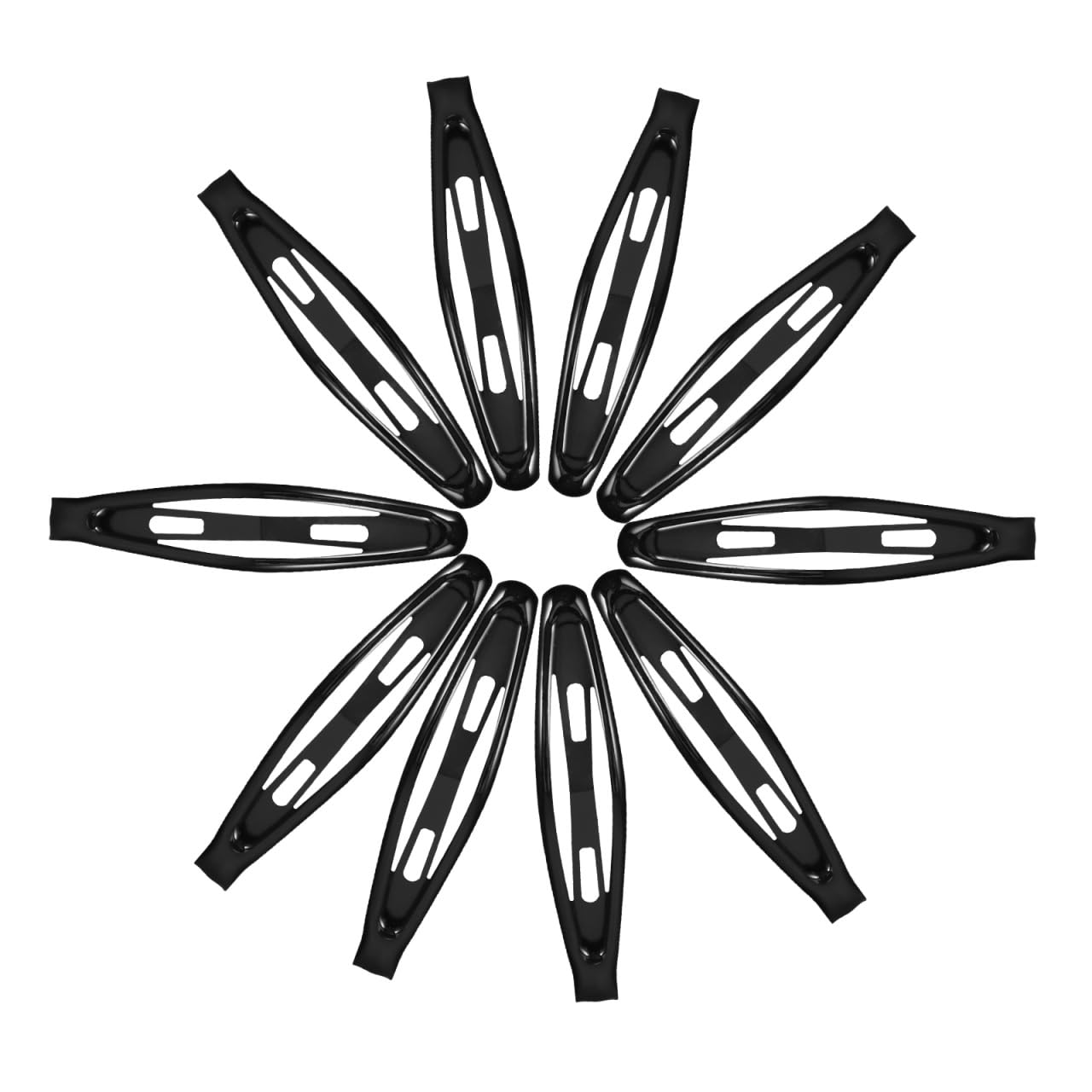 minkissy 10Pcs Kids Hair Clips 2.36In Snap Hairpins Colorful Barrettes for Girls Toddlers Festival School Party Hair Accessories