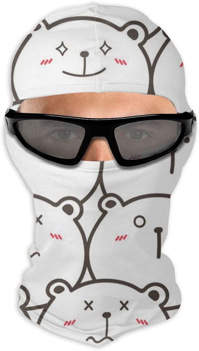 Funny Bears Face Mask Balaclavas Reusable Dust Wind UV Protective at Amazon Men’s Clothing store