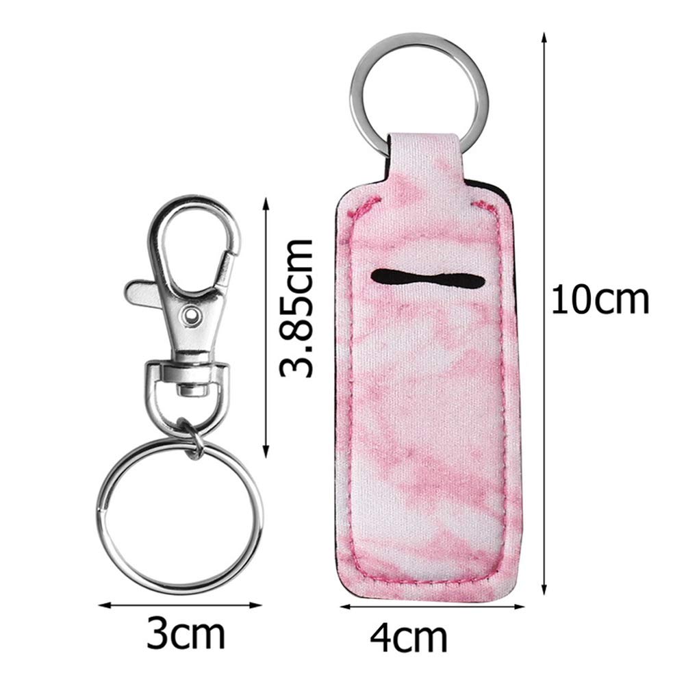 Pengxiaomei Chapsticks Holder Keychain for Lipstick Marble Lip Balm Holder for Lipstick, Stocking Stuffers for Women