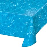 Creative Converting Teal Lagoon Plastic Table Cover – 54 X 108 Inches, Perfect For Parties & Events - View #3