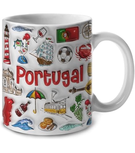 Onebttl Isolierbecher 590 Ml Mit Portugiesischer Flagge – Geschenk Für Portugal-Fans (Edelstahl)