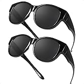 TJUTR Oversized Fit Over Sunglasses for Women Trendy Polarized Sun Glasses Over Prescription Glasses with UV400 Protection