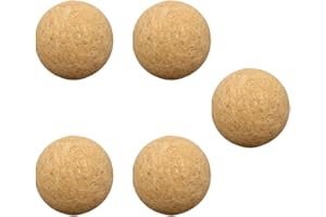 BESPORTBLE Cork Balls 36mm Foosball Balls Table Football Cork Balls for Table Soccer Foosball Replacement Accessory 5pcs