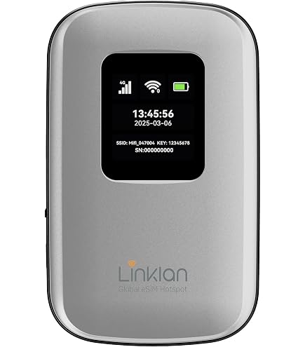 Hotspot Móvil 4G LTE - Batería 2100 MAh, Hasta 300 Mbps, Conexión Para 10 Dispositivos | Ideal Para Viajes Y Trabajo Remoto
