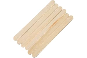 HOPELF 50 Pcs 6 inch Craft Sticks for Ice Cream Sticks,Popsicle,Craft Sticks, Treat Sticks,Ice Pop Sticks,DIY Crafts