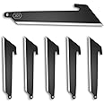 OUTDOOR EDGE RazorSafe 3" Black Utility | 6 Pack of Black EDC Utility Blades | Compatible 3" Razor Blade Knives | Perfect for Work & Everyday Carry