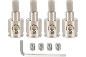 Mtsooning 4PCS 0 Gauge to 4 Gauge Amp Input Reducer Car Stereo Audio AWG Pin Power Ground Wire Reducer Amplifier Input Reduce