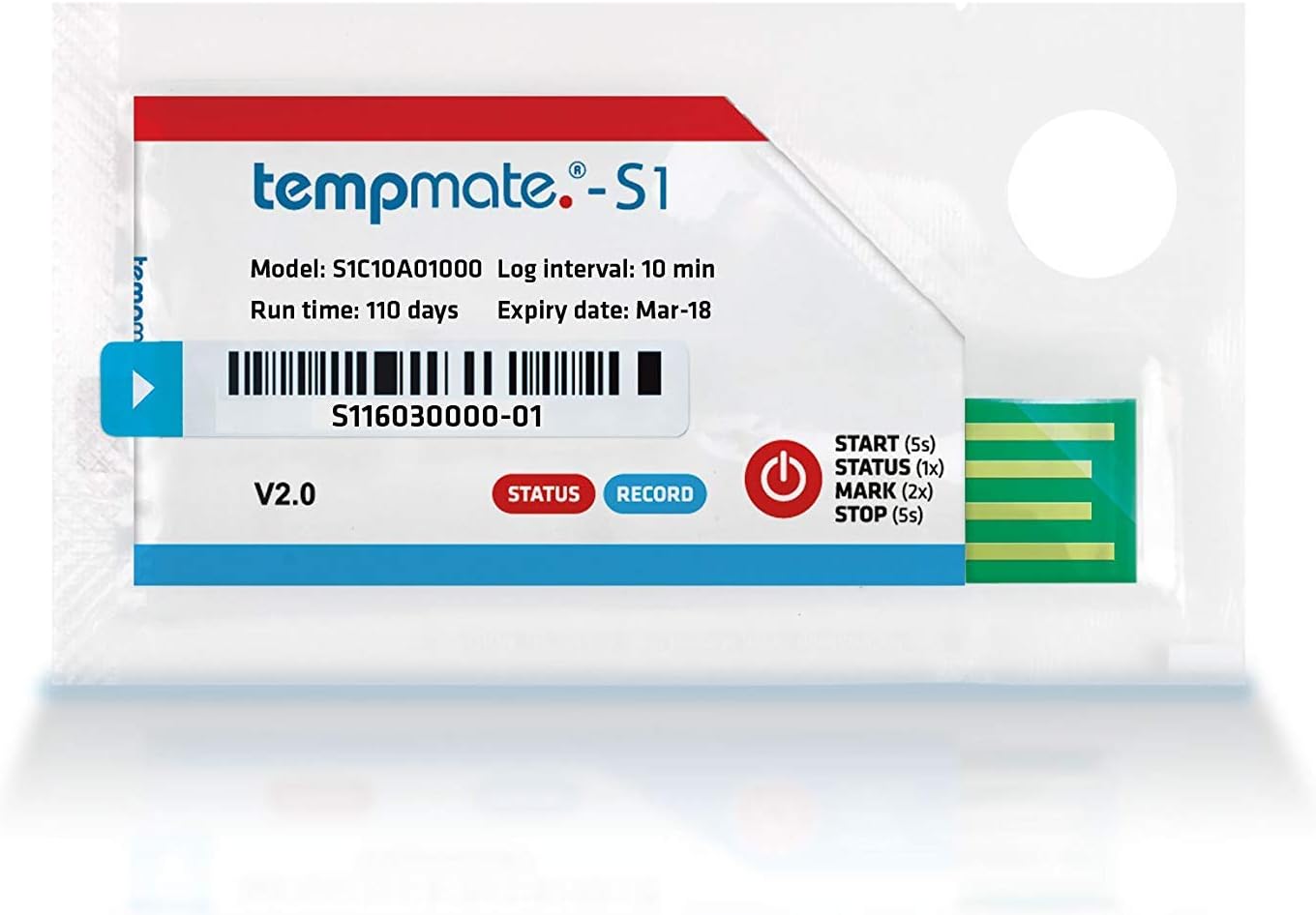 Intrukart Deep Frezzer Temperature Data Logger (-30°C to 70°C) alongwith Calibration Certificate