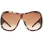 BOTEN Trendy Oversized Sunglasses For Women Men, Big Tinted Funky Wrap Around Sunglasses Apres Ski Shield Cool Shades