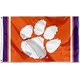 Clemson Tigers Stripes 3x5 Grommet Flag