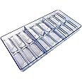 CHIYUYISEN Chocolate Mold Candy DIY Mold 18 Diamond Shaped Clear Candy Maker Mould Used for Homemade Cake Decoration Teaching Props (Oval Cylinder)
