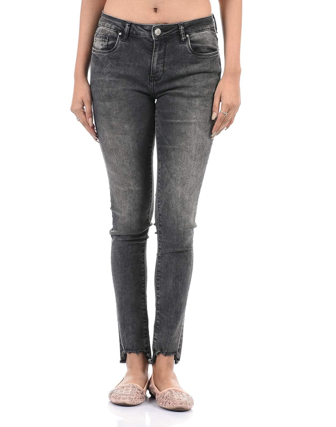 Talia Women Casual Wear Dark Grey Jeans Amazon.in Clothing & Accessories