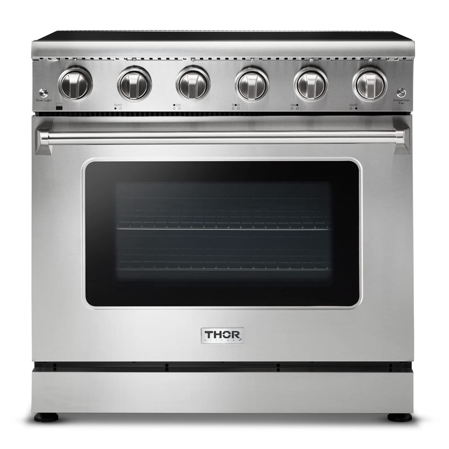 THOR Kitchen Freestanding 36-Inch Electric Range with Convection Oven in Stainless Steel – Model HRE3601