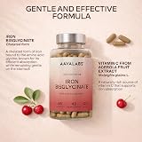 AAVALABS Gentle Iron Supplements 42mg Bisglycinate 120 Capsules view 4