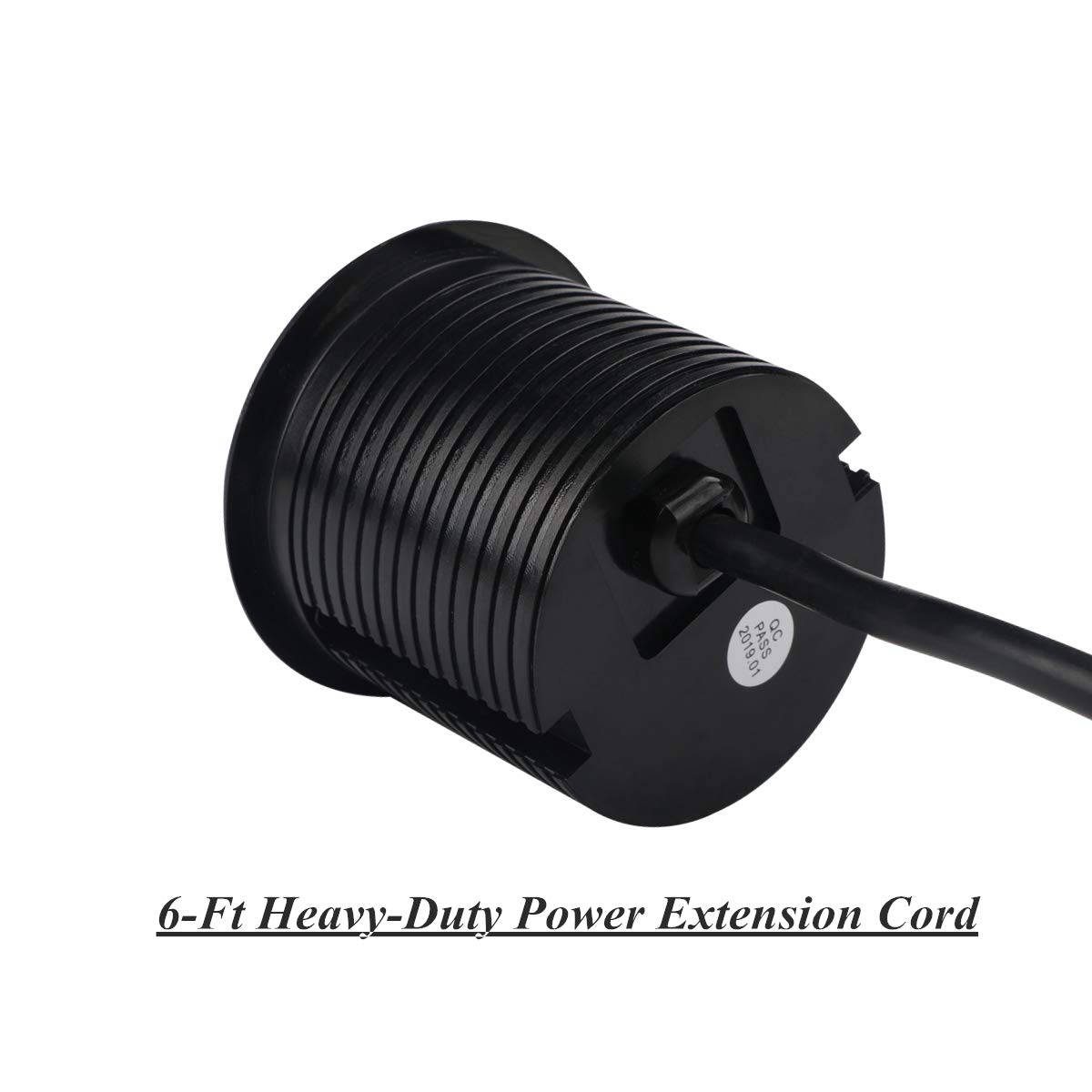 Leopardprintfans Desktop Power Outlet Hidden Power Grommet with 2 USB Charger and 2 Power Socket,Desk Hole Grommet Outlet with 6ft Extension Power Cords (Black)