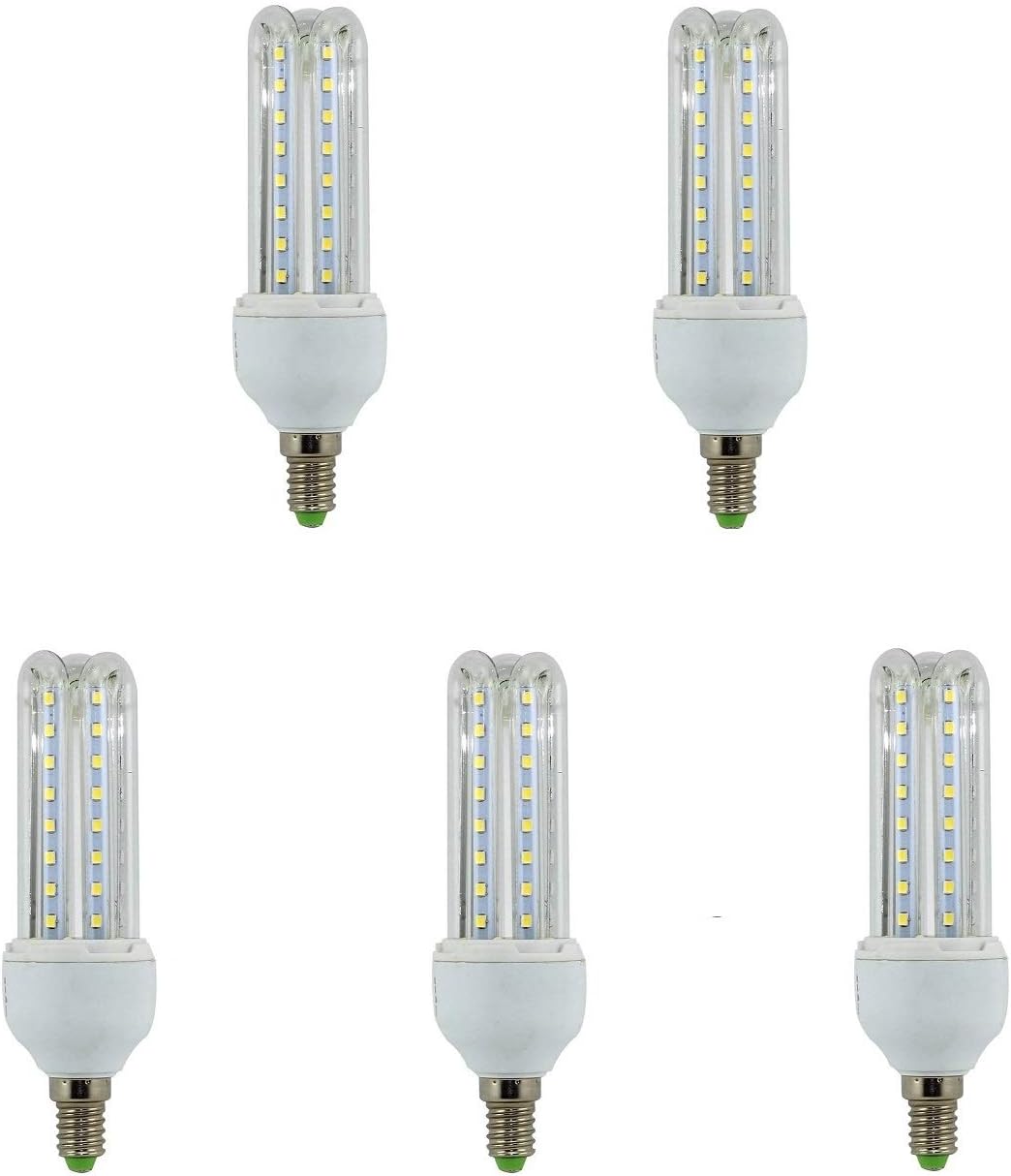 TECNOLUXEURO Lamp Led Bulb 3U Tube E14 9W 4200K (Pack5)
