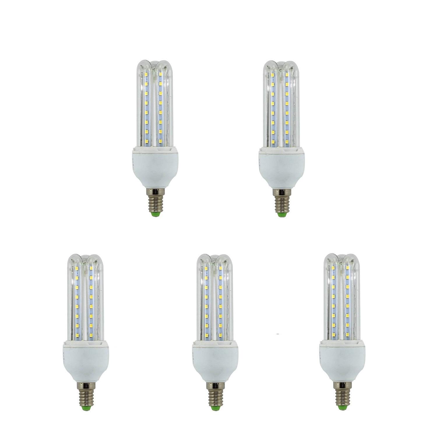 TECNOLUXEURO Lamp Led Bulb 3U Tube E14 9W 4200K (Pack5)