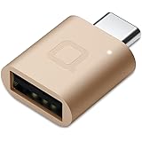 nonda USB-C to USB 3.0 Mini Adapter Aluminum Body with Indicator LED for MacBook Pro 2016 (Gold)