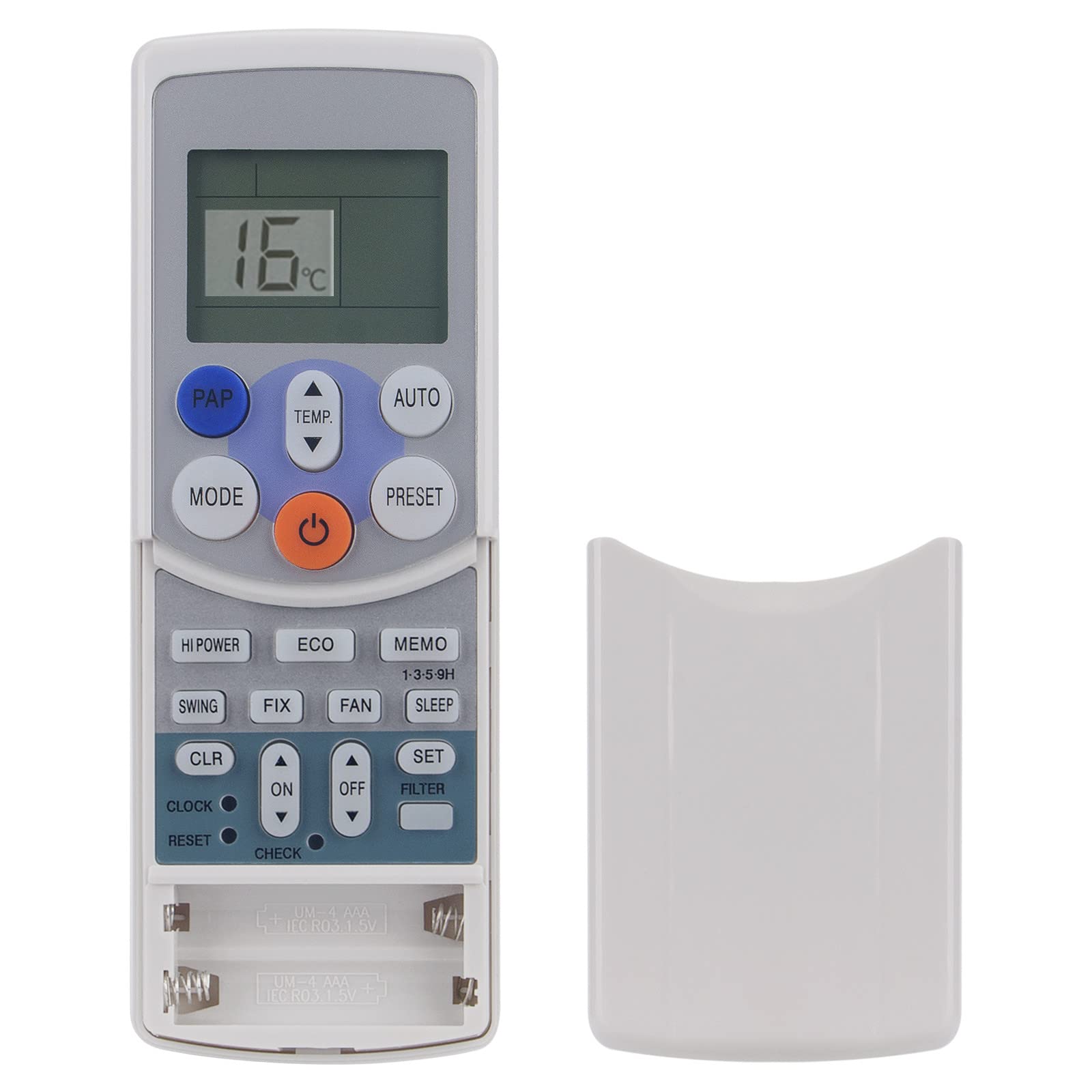 VINABTY H01JE Replace Remote Control Fit for Toshiba AC A/C Conditioner WH-F08J WH-H01JE WH-F09J WC-H01EE/F