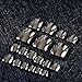 Dark Silver Toes Nails Mirror Grey Silver Fake Nails for Toes Shiny 24pcs Ladies Toenails Manicure Tips Kit N13
