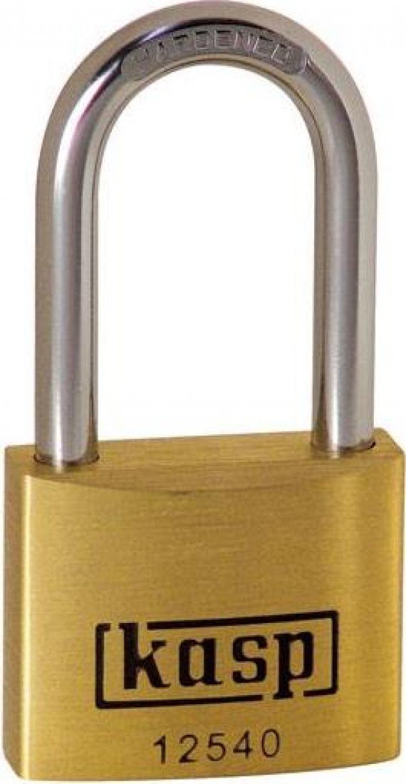 Kasp K12540L40A1 40 x 40 mm Long Shackle keyed Alike Premium Brass Padlock