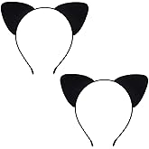 2 Pack Cat Ears Headband for Women Adults, cheetah ears 2 pack,Fluffy Cat Ear Headbands for Halloween Cosplay Costume Party