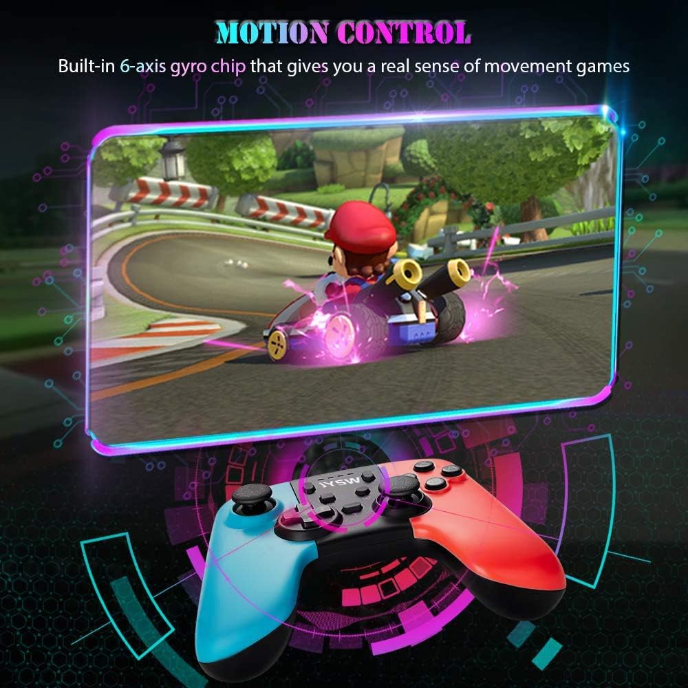 Upgraded Pro Wireless Switch Controller for Nintendo - Gamepad Joypad Remote Joystick Replacement for Nintendo Switch Controller, Adjustable Turbo Vibration, Motion Control: Computers & Accessories