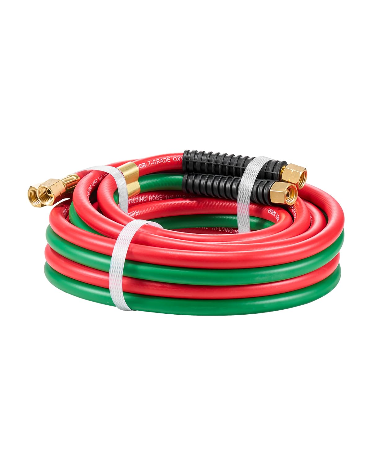 VEVOR Oxygen Acetylene Hose, 1/4-Inch x 15FT Oxy