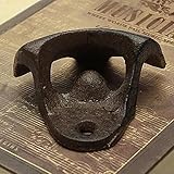 Drhob 1pc Vintage Antique Home Kitchen Wall Mounted Bar Beer Glass Bottle Cap Opener Gift (Color: Copper)