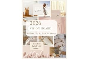 2026 Vision Board: Aesthetic Clip Art Book for Women: Feminine Images, Soft Colors & Inspiring Elements