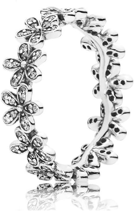 Doti Style 925 Sterling Silver Dazzling Daisy Chain Ring