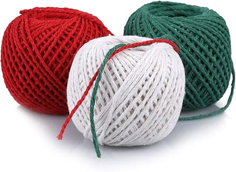 Amazon Com Christmas Twine Red Green White Twine 984 Feet