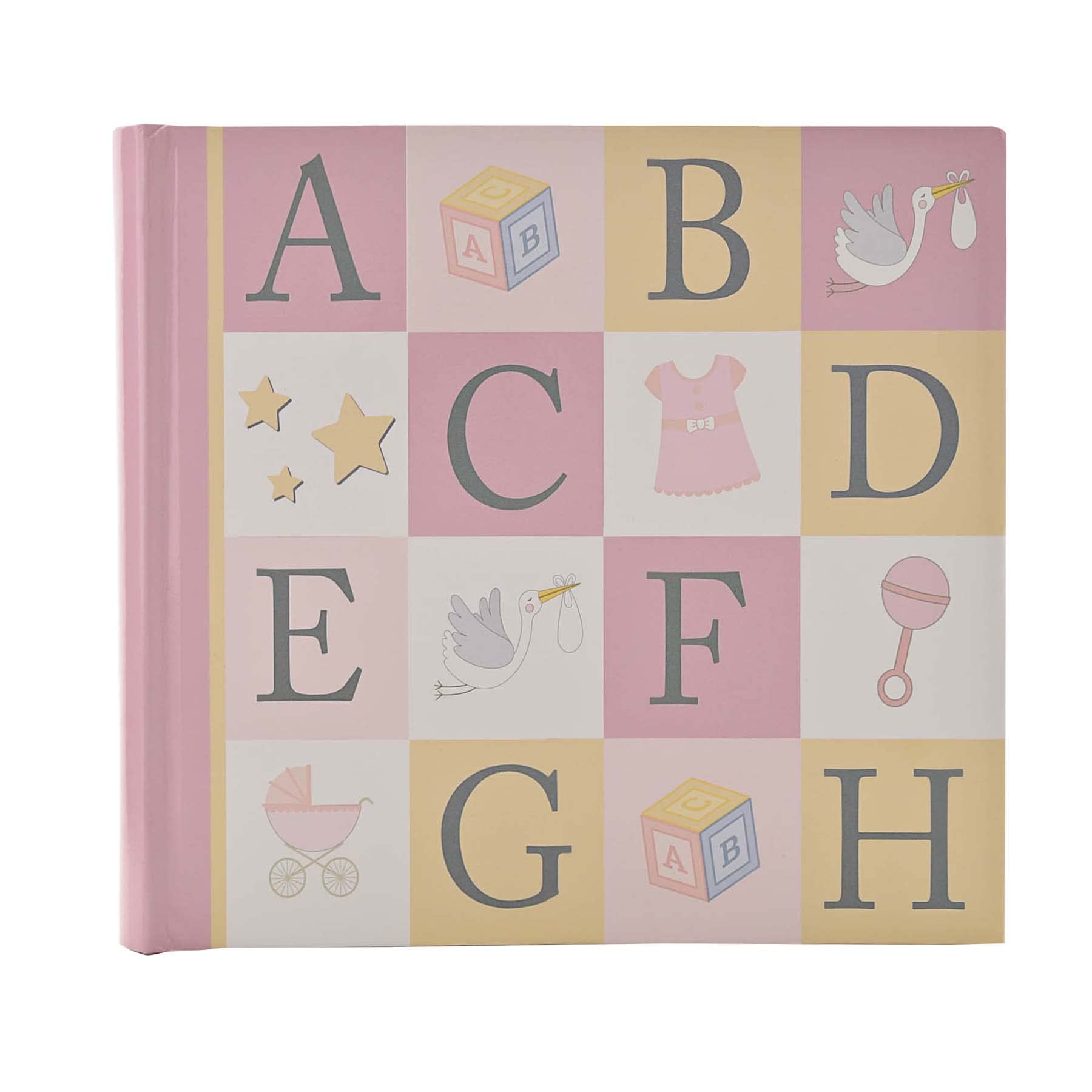 Baby ABC Photo Album 160 6x4 Pictures - Pink