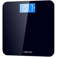 Innotech Digital Bathroom Scale with Easy-to-Read Backlit LCD