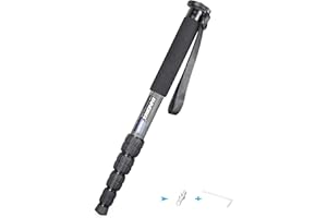 Carbon Fiber Camera Monopod INNOREL RM285C Professional Portable Compact Lightweight Travel 5-Section Monopod for Canon Nikon Sony DSLR Camera Video Camcorder DV Photography Bracket Load 22lbs/10kg