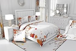 Erosebridal Fall Thanksgiving Bedding Full, Red