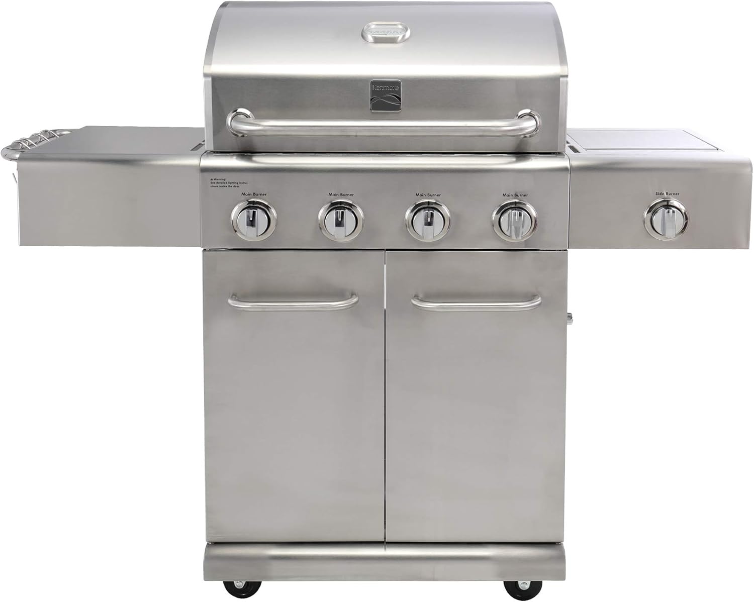 Review Kenmore PG40405S0LA Stainless Steel 4 Burner Outdoor Patio Gas