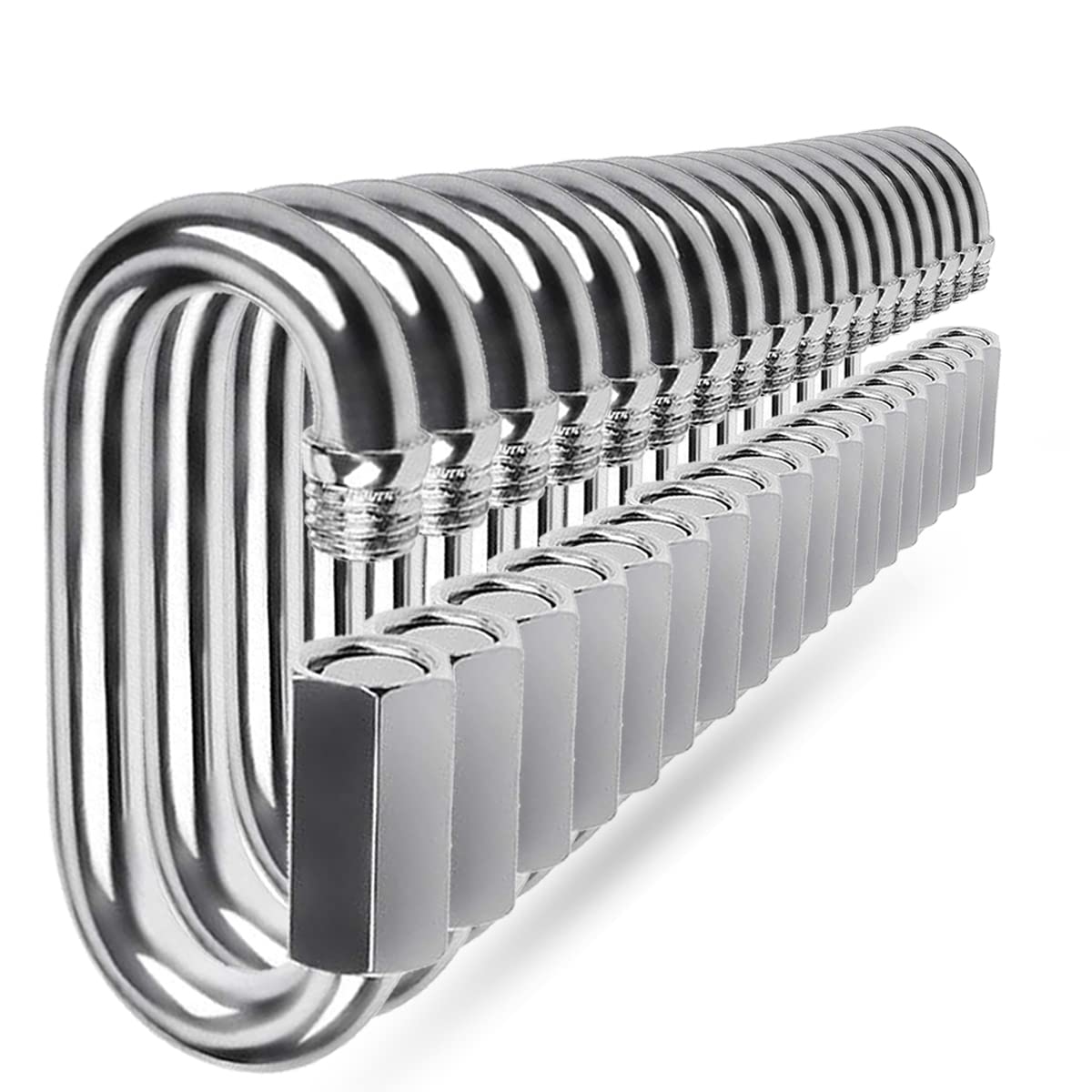 Quick Link, Ekunbuy 304 Stainless Steel Heavy Duty Locking Clips Chain Connector Repair Link Buckle for Swing Outdoor Camping