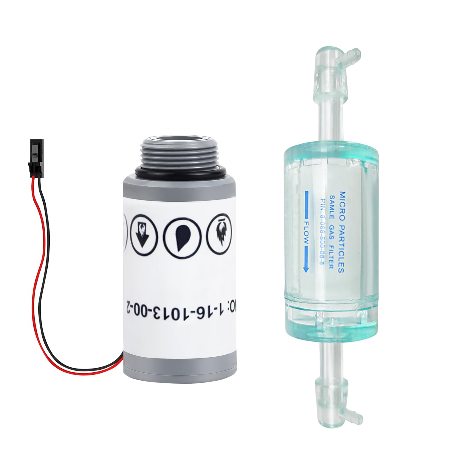 Photo 1 of 16916 O2 Sensor Compatible with Robinair 16916 Replacement Sensor, 1-16-1013-00-2 O2 Sensor, Fits R1234yf AC Machines – Includes 16913 Refrigerant Identifier Filter.