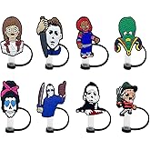 8 Pack Straw Covers Cap Compatible with Stanley Tumbler,7-8mm Straws Topper,Protectors Dust-Proof Drinking Straw Reusable Straw Tips Lids (B-8pcs)