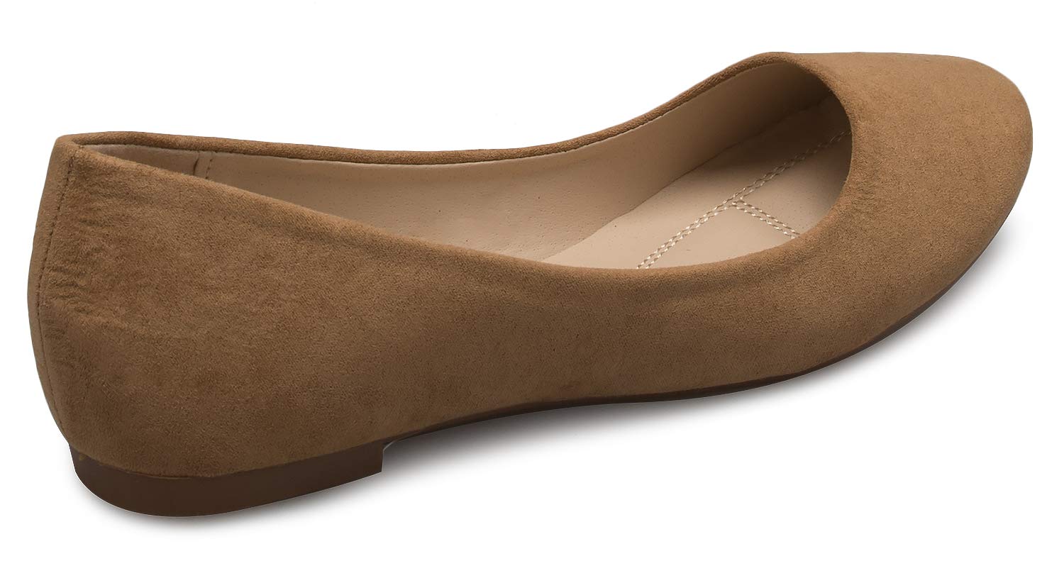 Olivia K Women's Comfort Basic Classic Ballet Flat Shoes - Formal, Casual Easy Slip On Work Shoe - Image 4