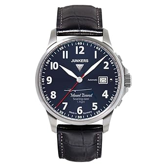Junkers Herren Analog Automatik Uhr mit Leder Armband 68643