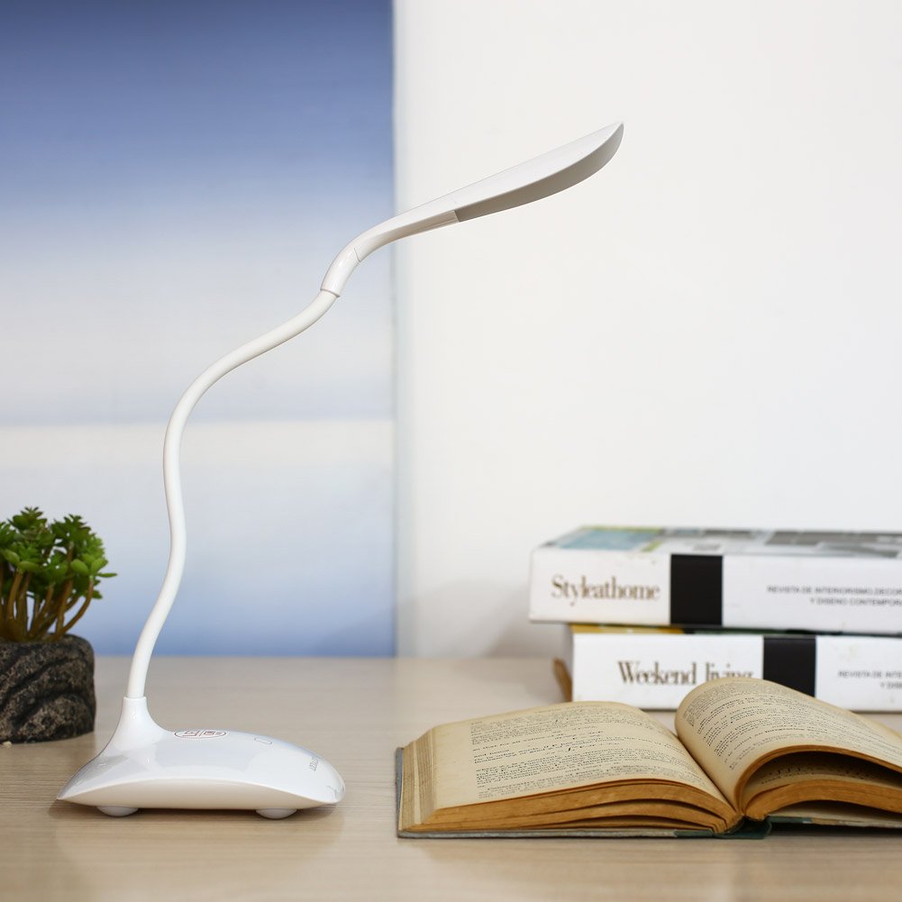Deckey Reading Light Lamp Dimmable Eye-Care Usb Charger Gooseneck Led Table L.. 23 61O rWFXqwL