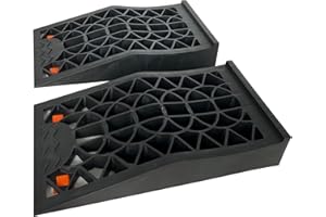 WECARLLE Car Ramps for Oil Changes Lift 2.4'' Low Profile Car Ramps,Small Portable Car Lift Ramp with Jack for Vehicle Maintenance for Garage and Trailer Tire Change, Race Ramps for Low Cars